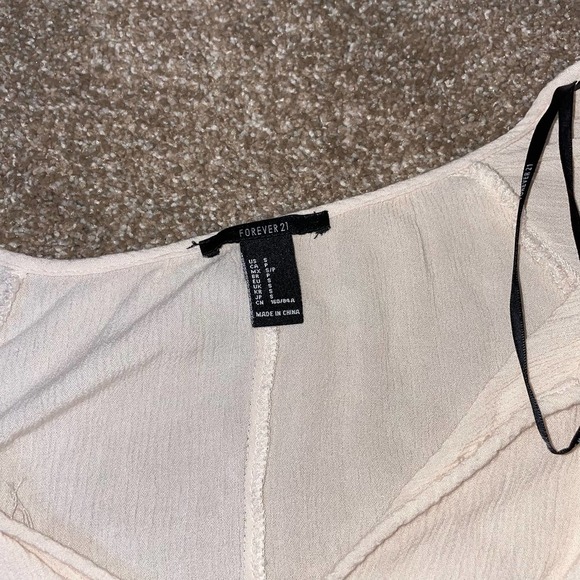 Forever 21 top boho flowy Cottage Core, Lagen Look, BoHo, Prairie Style SZ SM - Picture 7 of 8